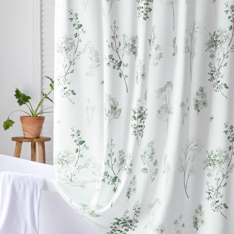 Lino Rosa curtain set includes rust-resistant hooks for easy mounting.