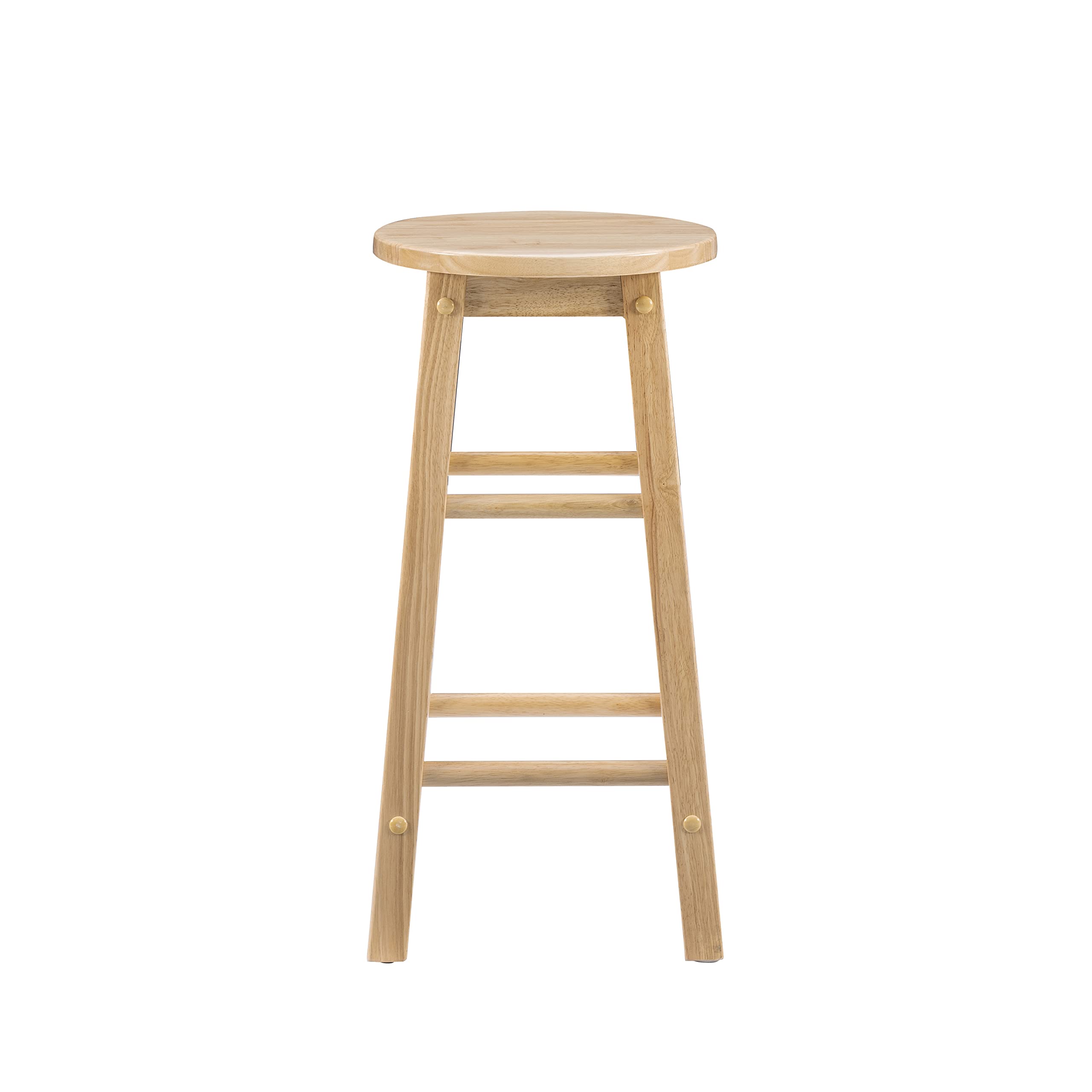 Linon barstool versatile design suits modern and classic spaces.