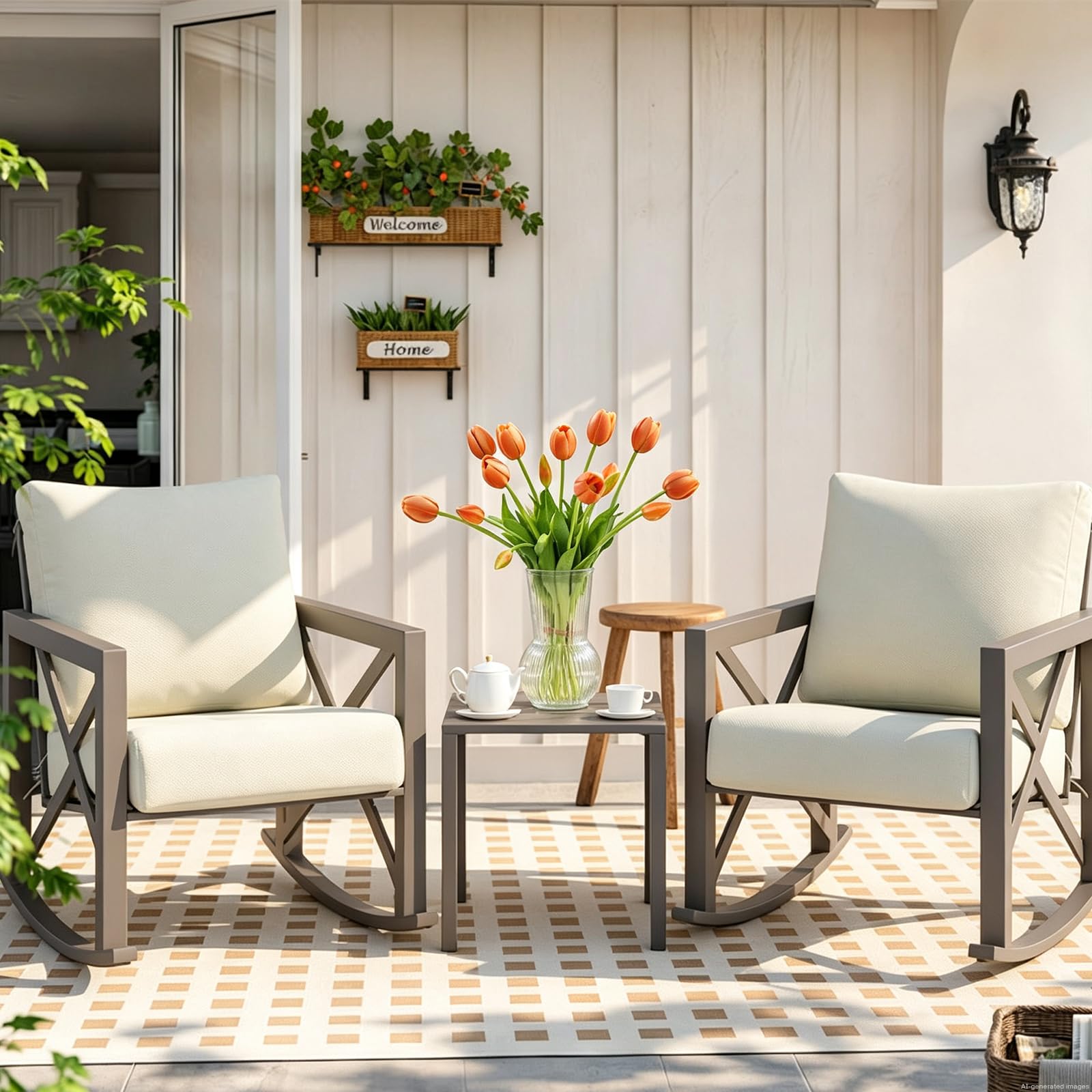 LINSIE coffee tulips waterproof and easy to clean for any space.