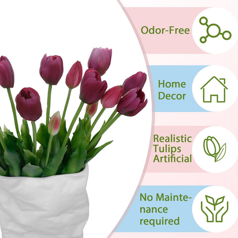 LINSIE outdoor-ready tulips are waterproof and UV-resistant for outdoors