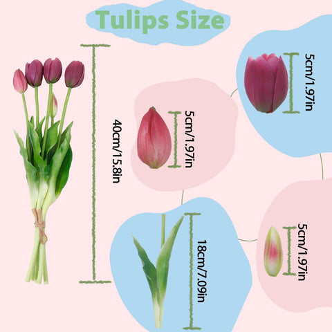 LINSIE tulips with snap-on petals enabling quick restoration after transit