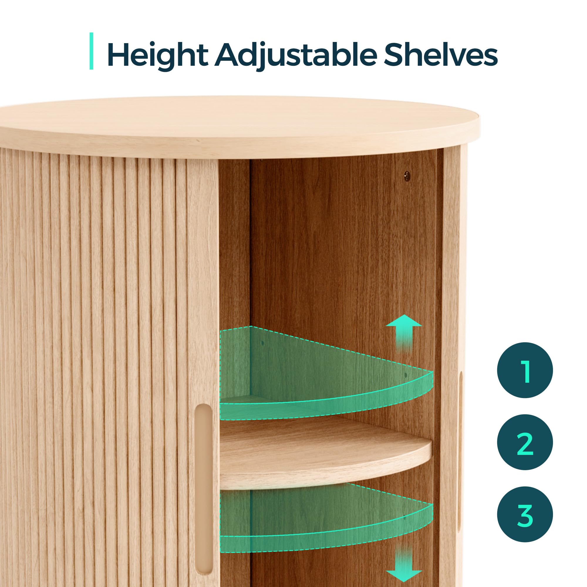 LINSY HOME oak finish complements modern and mid century décor