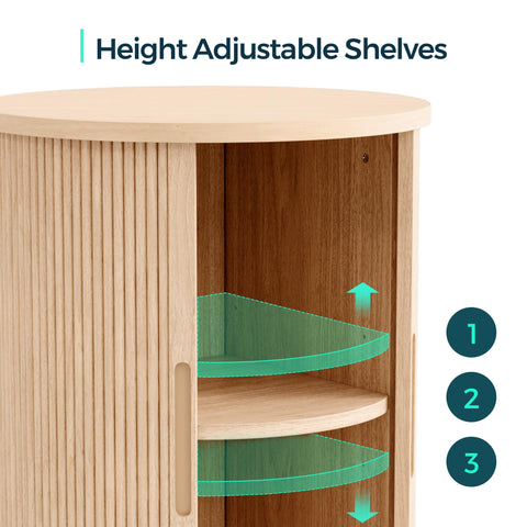 LINSY HOME oak finish complements modern and mid century décor