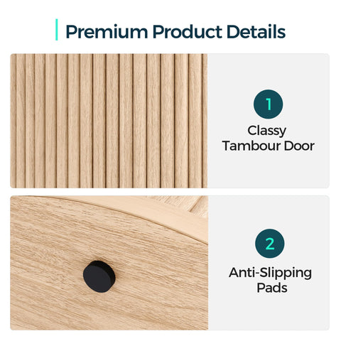 LINSY HOME sturdy round base with anti slip pads for stability