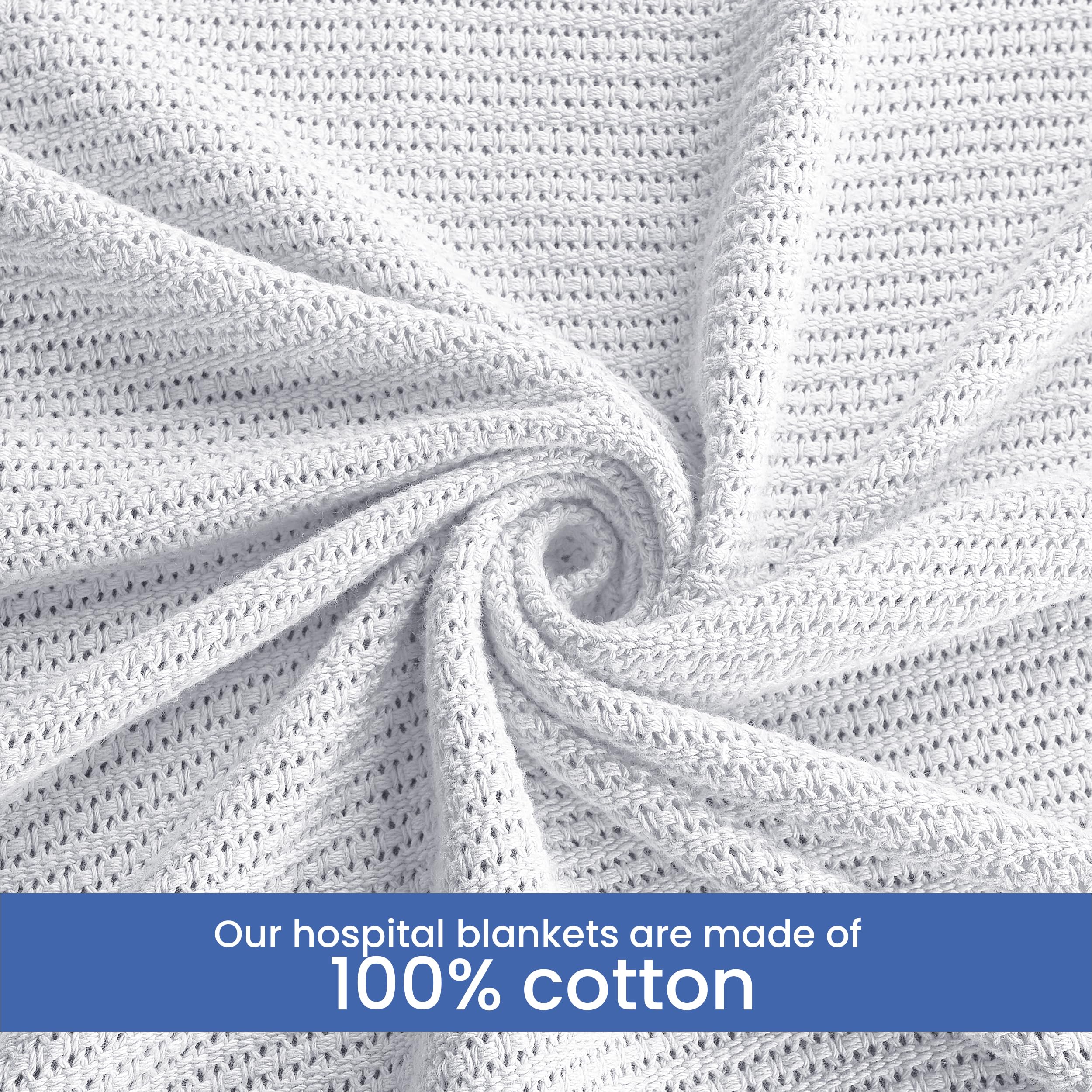 Linteum Textile Supply blanket folded on bed offers generous twin-size coverage.