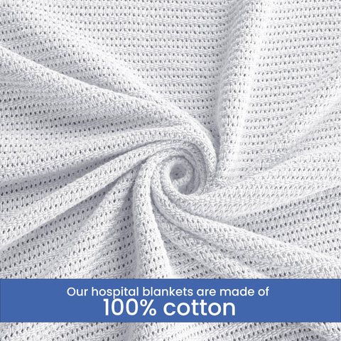 Linteum Textile Supply blanket folded on bed offers generous twin-size coverage.