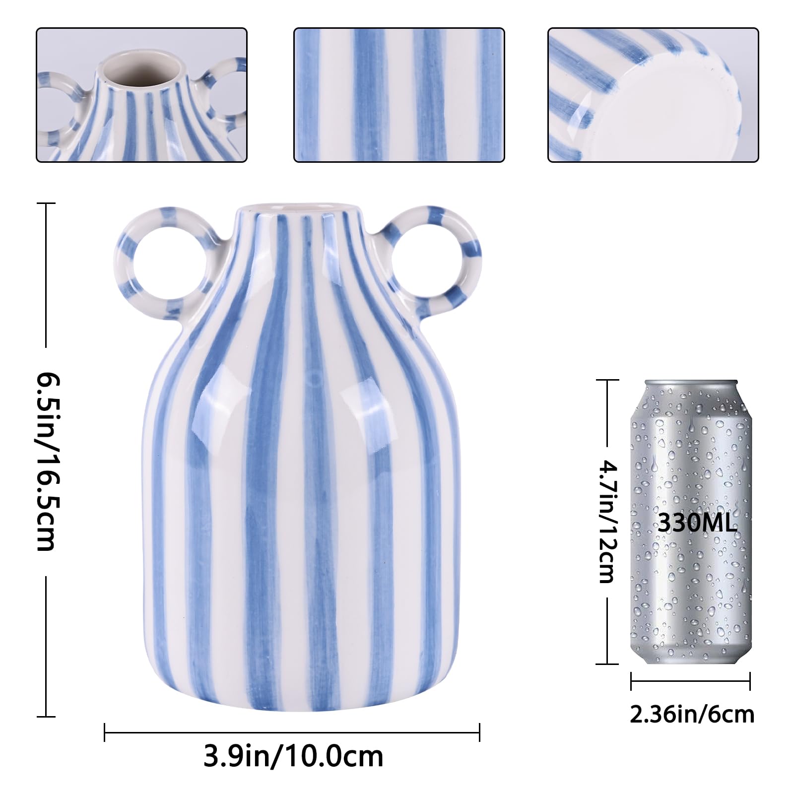 LINYTHER Nordic Boho small vase ideal for single stems.