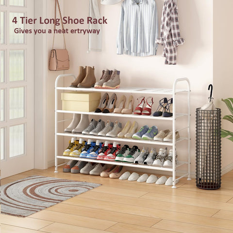 LINZINAR large-capacity storage keeps sneakers and sandals neatly organized.