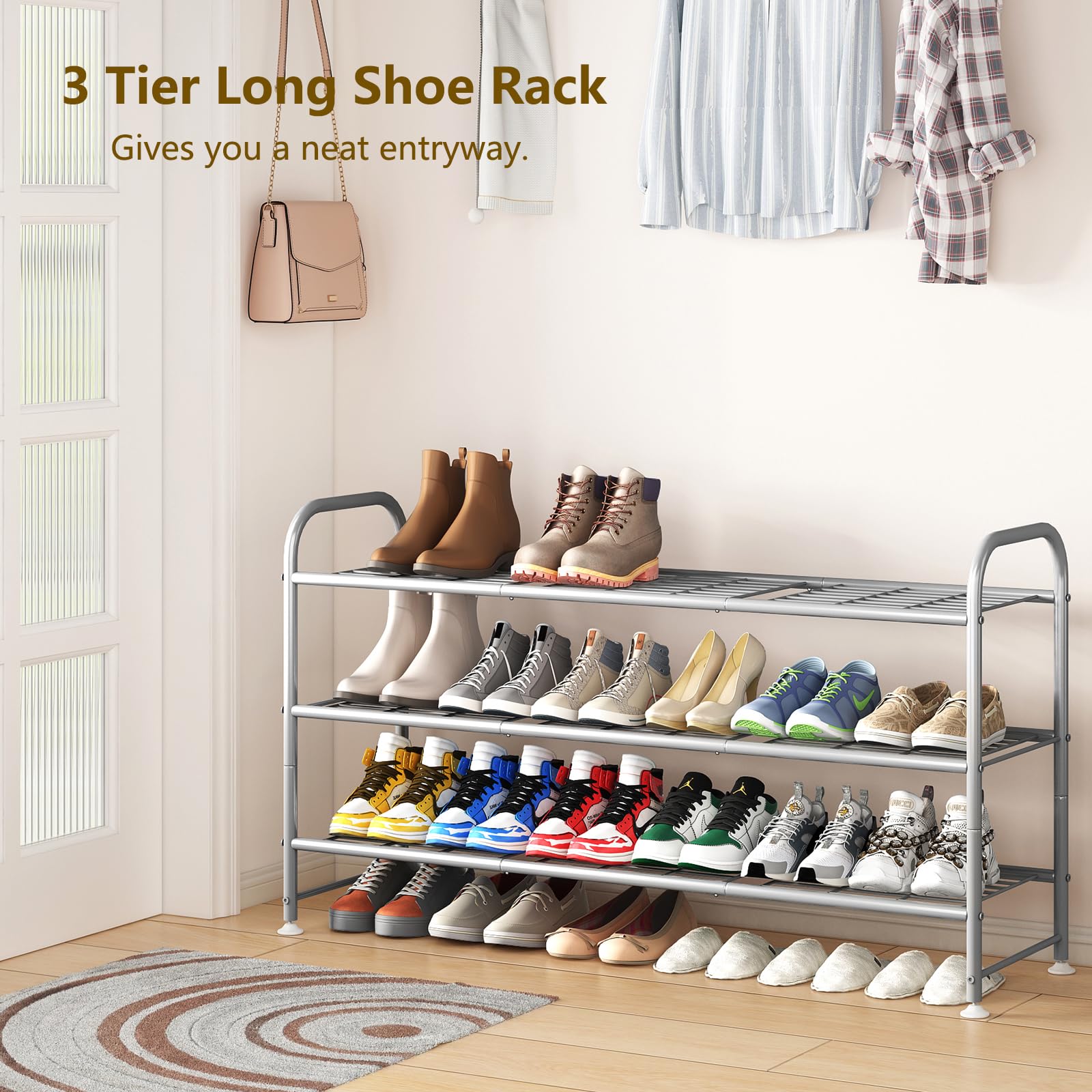 LINZINAR closet-organization shoe rack demonstrating efficient space use