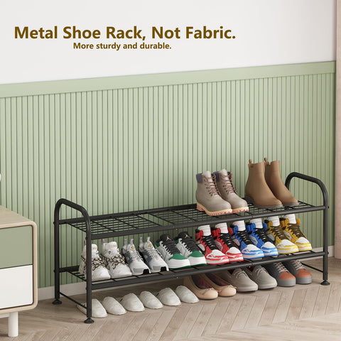 LINZINAR entryway organizer in use keeping clutter away from floors
