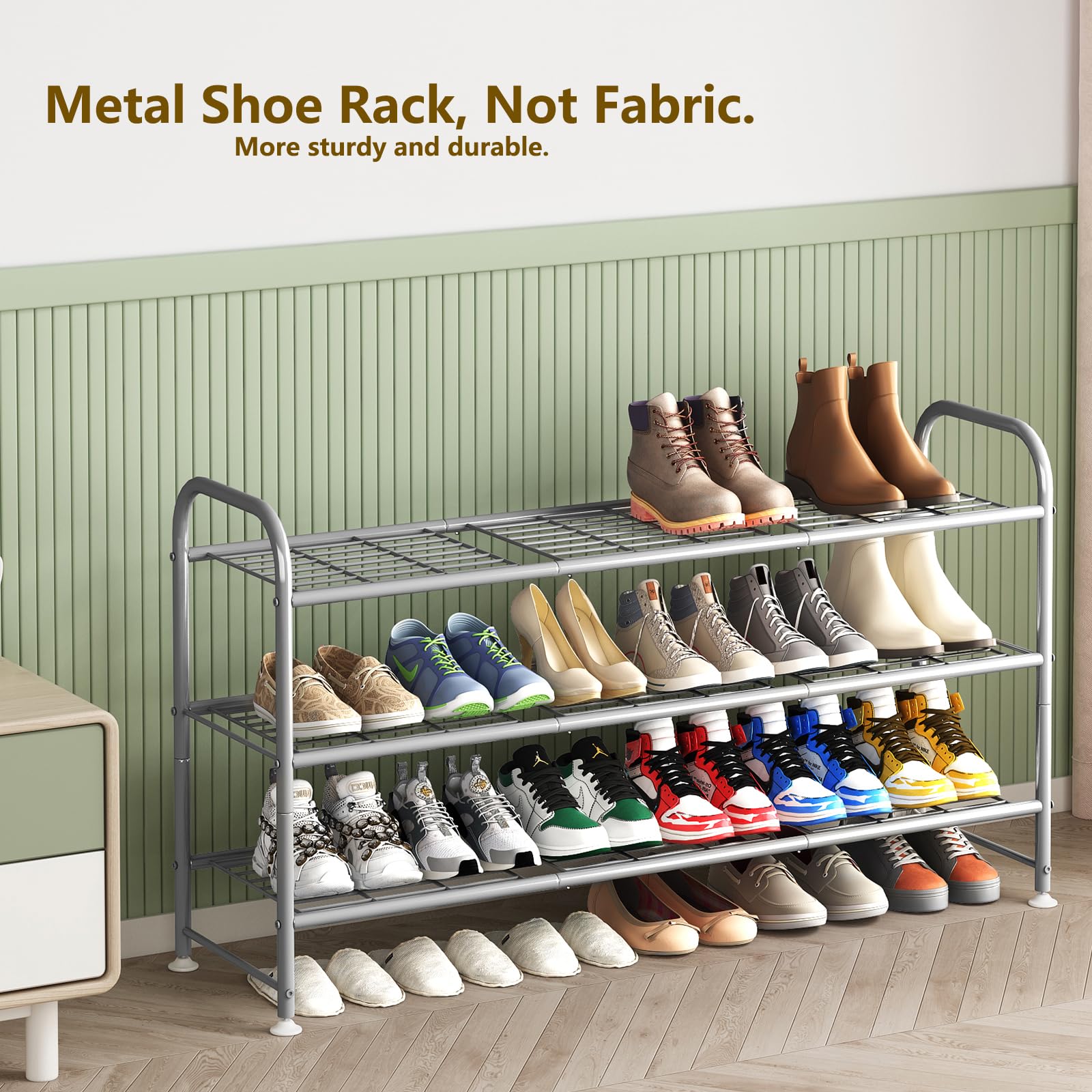LINZINAR raised-bottom storage design for extra shoe capacity