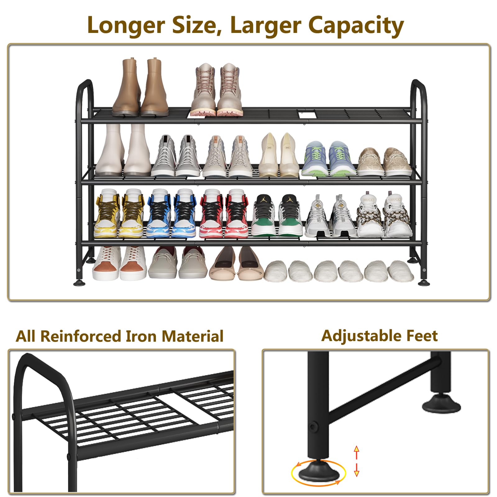 LINZINAR shoe rack in entryway keeps space neat