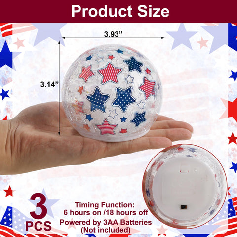 Liooty Independence Day light shows five-pointed star pattern for festive decor.