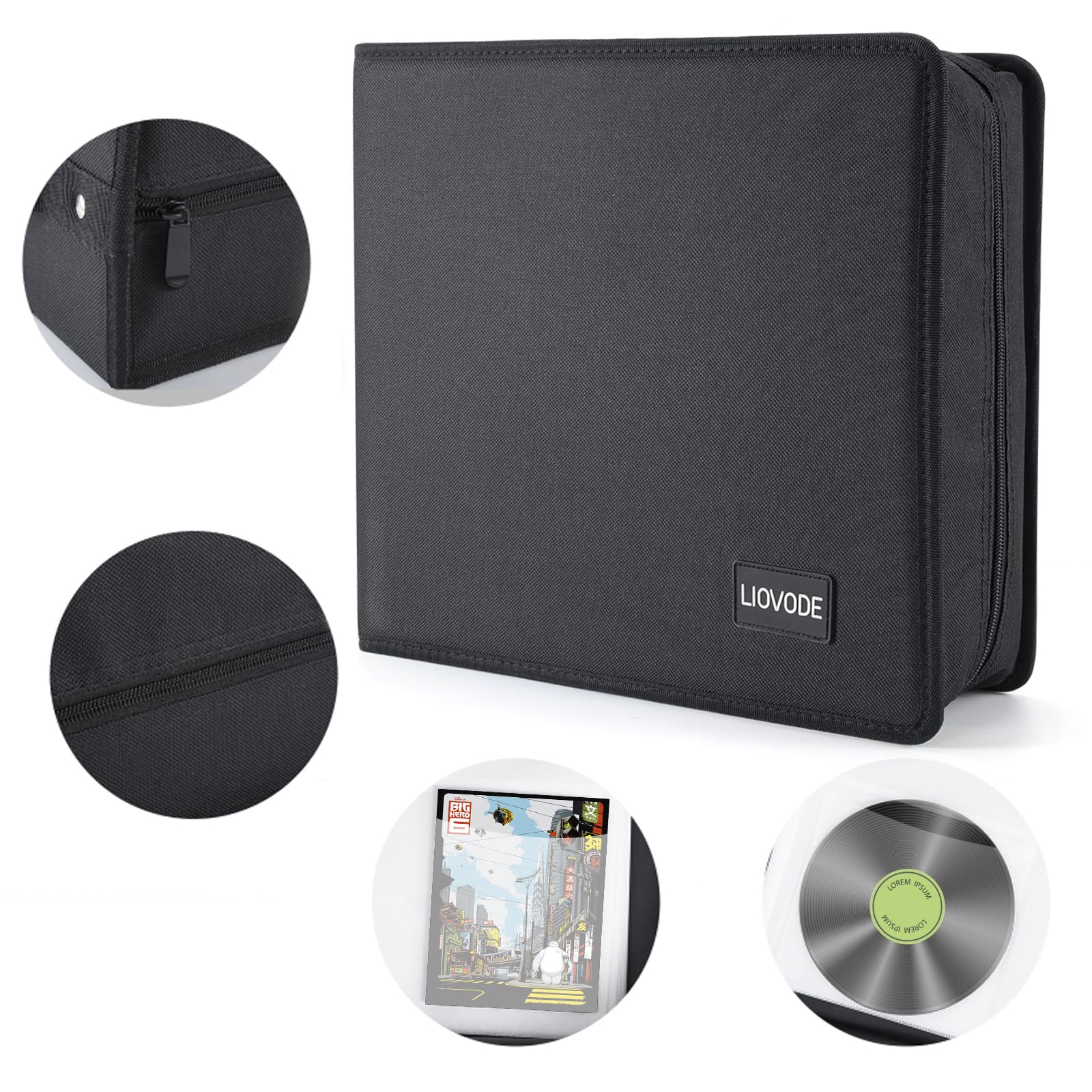 LIOVODE nylon-cover exterior emphasizes durability for daily transport.