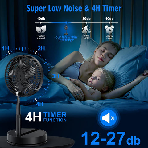 LIPETY quiet fan with sleep mode for peaceful rest