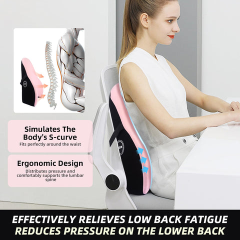 LIQUN lumbar pillow for car seat supports lower back during commutes