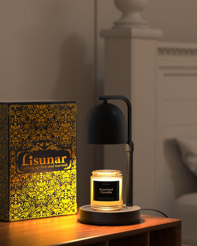 LISUNAR candle warmer lamp office décor adds warm glow to any workspace.