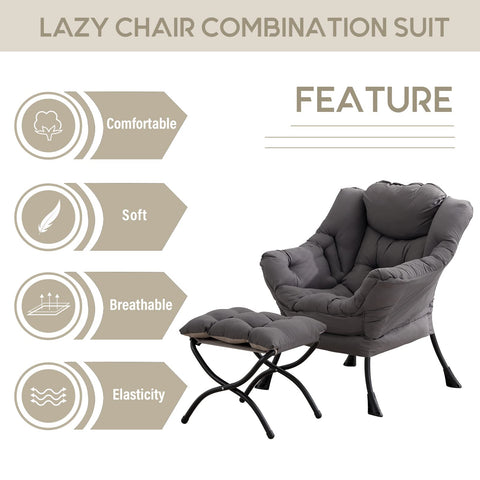LITA Lazy Chair assembled view highlights sturdy frame and stable legs