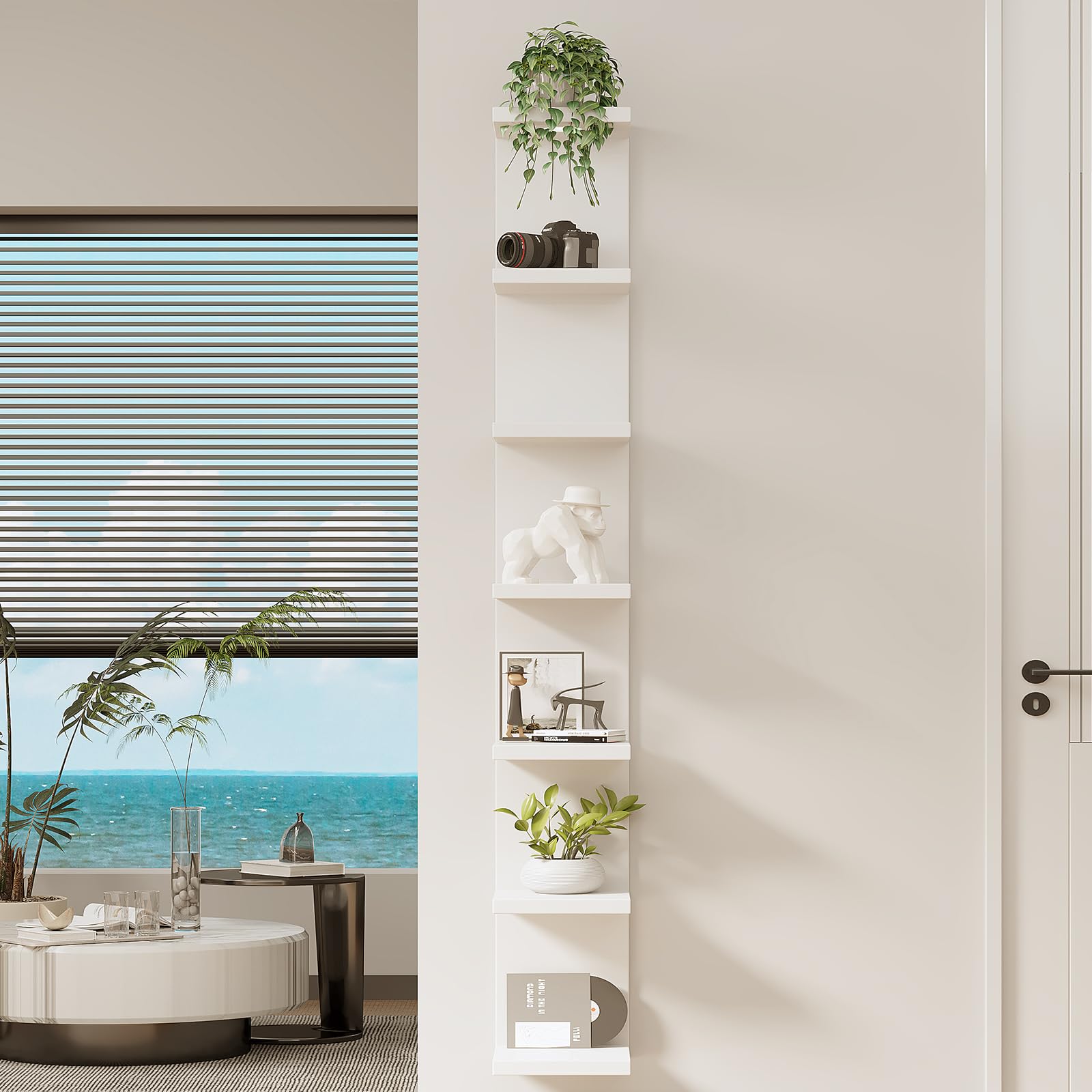 LitaEther space-saving wall shelf maximizing small-room storage