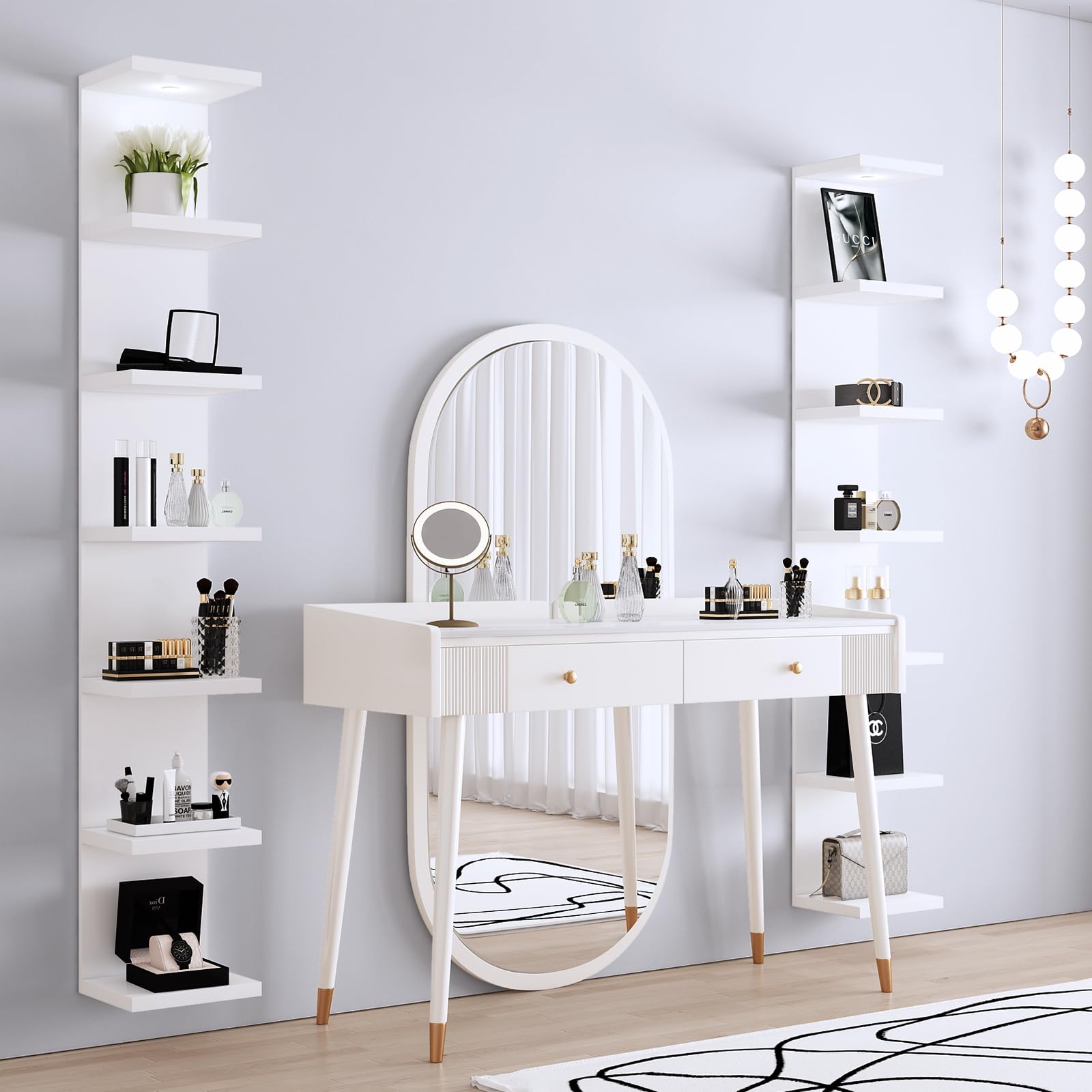 LitaEther wall shelf with included hardware for easy installation