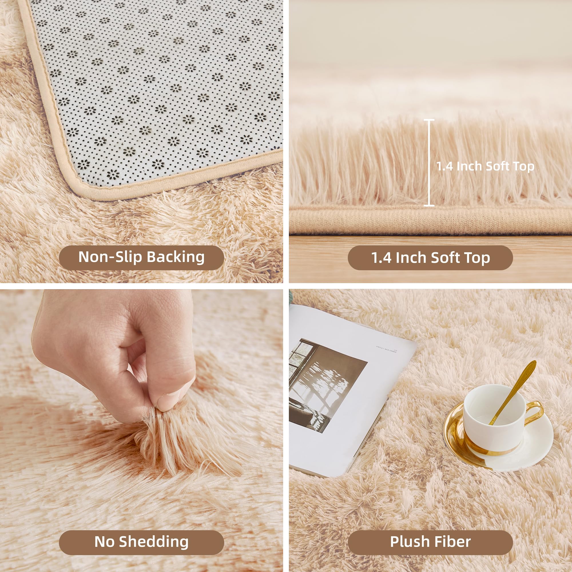 Bedroom setup featuring Litanika rug creates a soft, inviting retreat.
