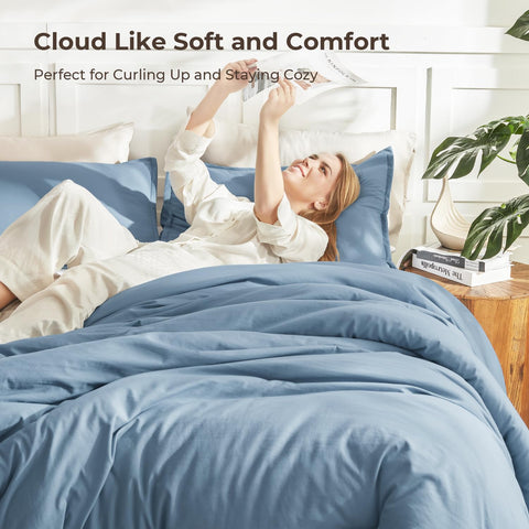 Litanika comforter 90x90 grayish-blue offers generous coverage and plush warmth