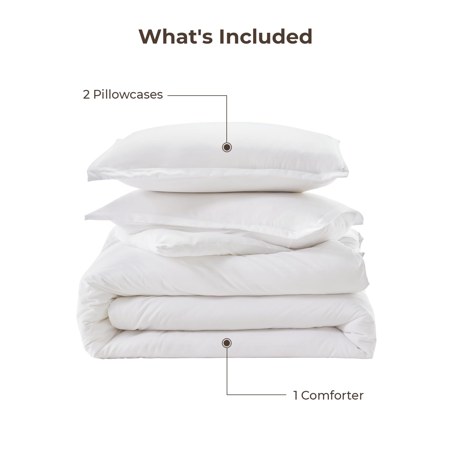 Pillowcases and comforter from Litanika complete a cohesive look.