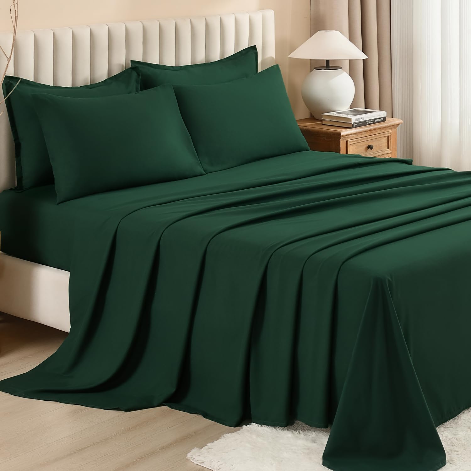 Litanika comforter close-up shows meticulous stitching that keeps filling in place.