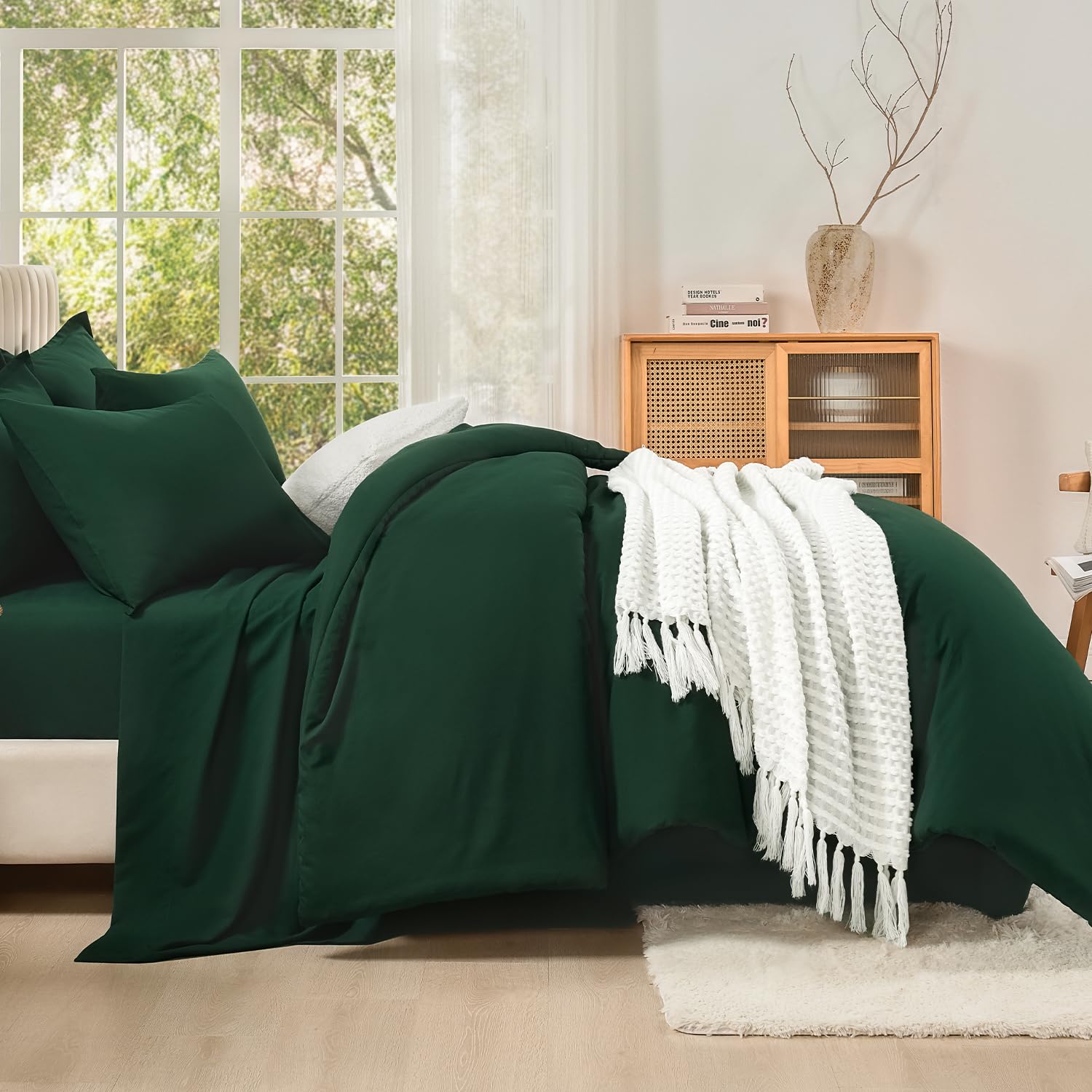 Litanika pillow shams pair with the comforter for a polished, coordinated look.