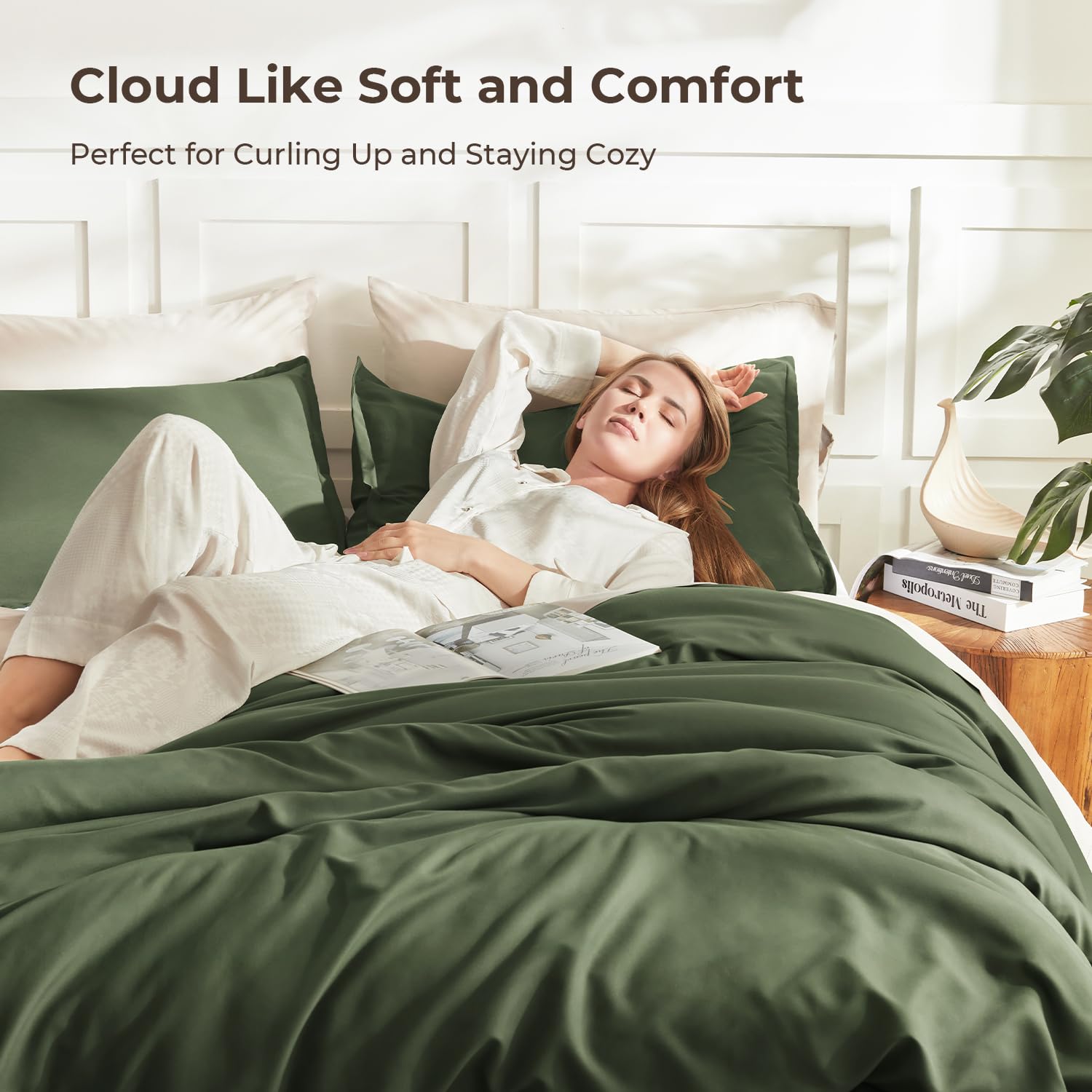 Litanika king pillowcases complement the set with soft texture.