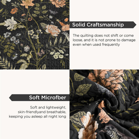 Litanika quilt color retention close-up demonstrates durable print after washing.