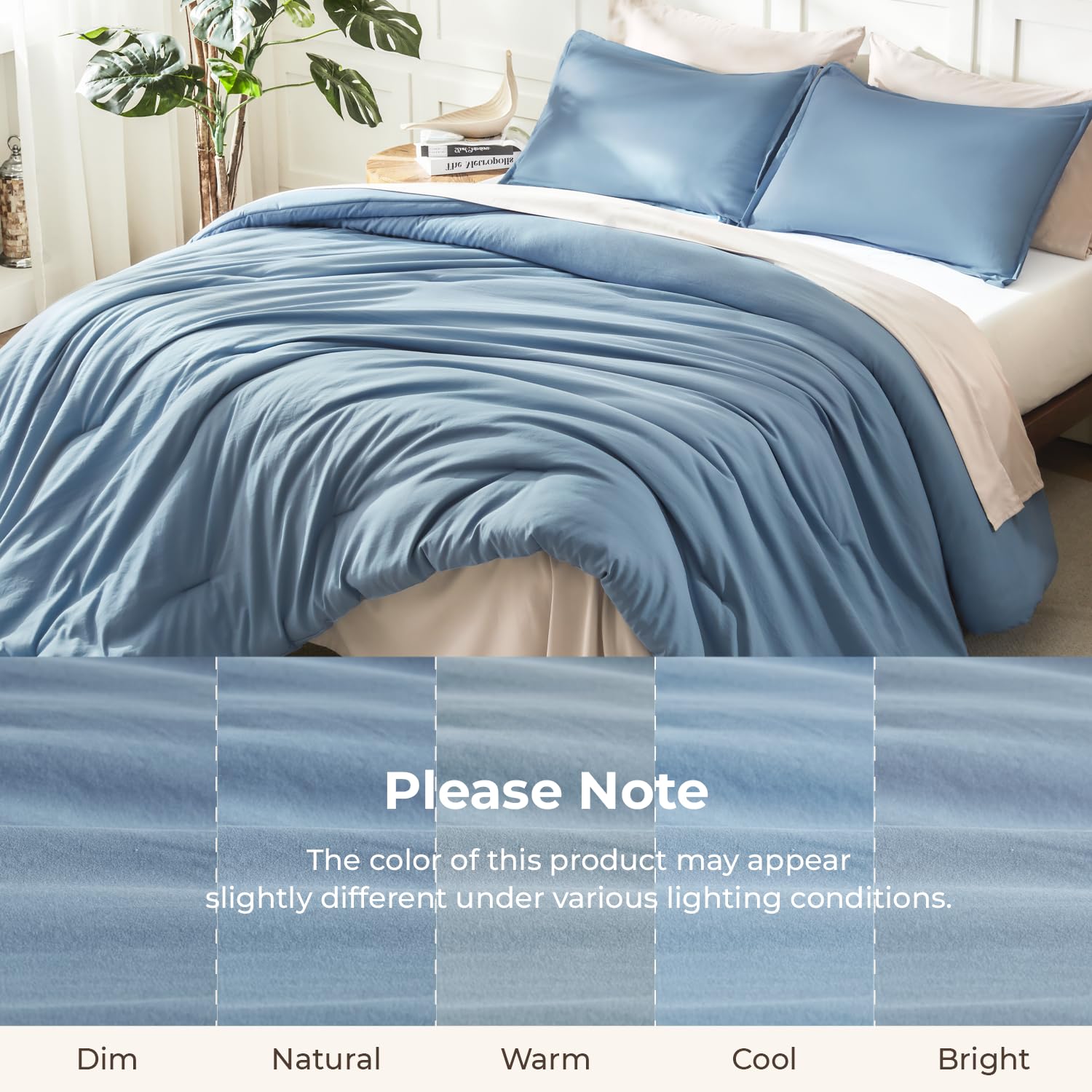 Litanika bedding collection tone complements modern bedrooms.