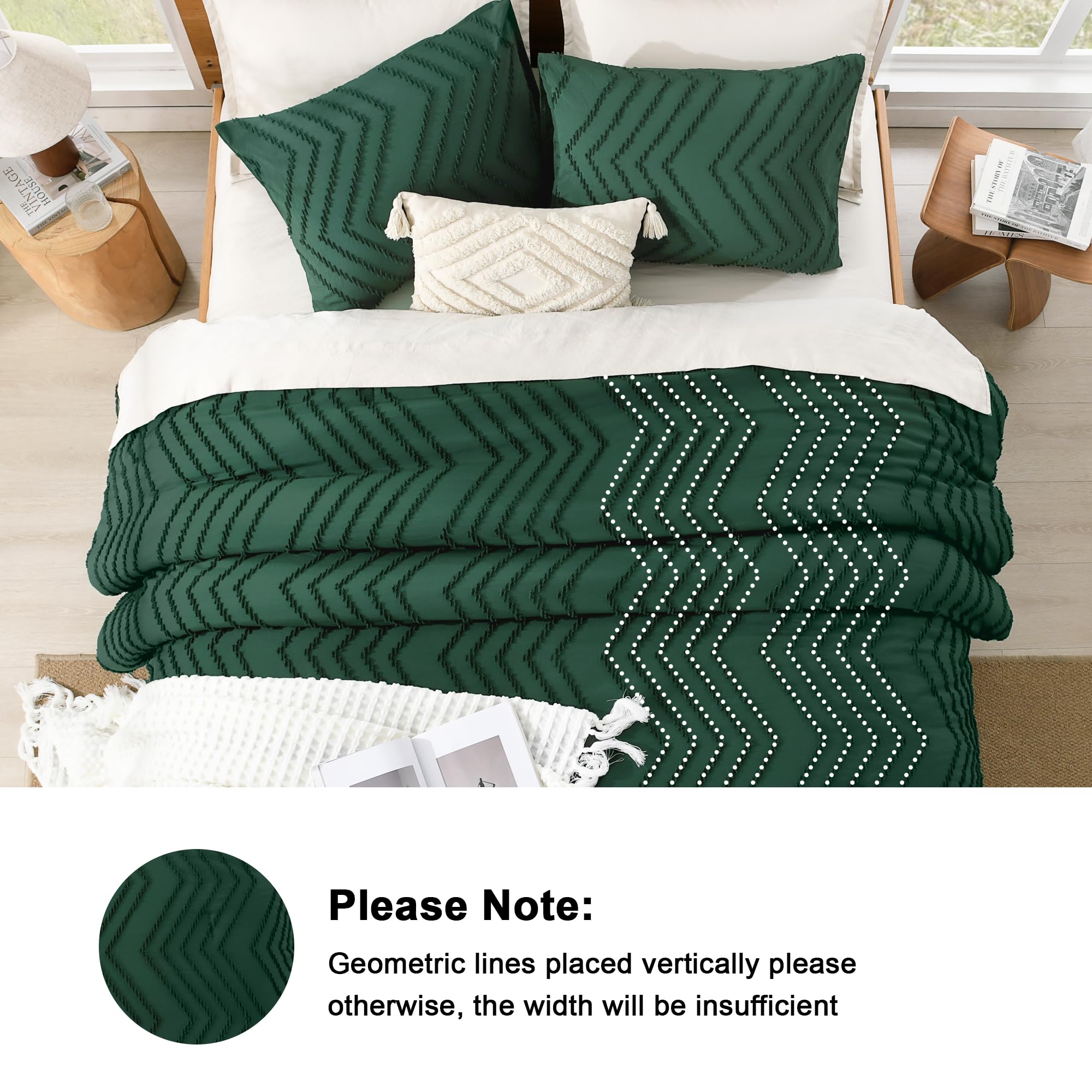 Litanika emerald king-size comforter with weightless fill delivers fluffy warmth.
