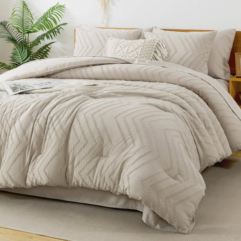 Litanika oversized king comforter with chenille embroidery offers soft, durable warmth.