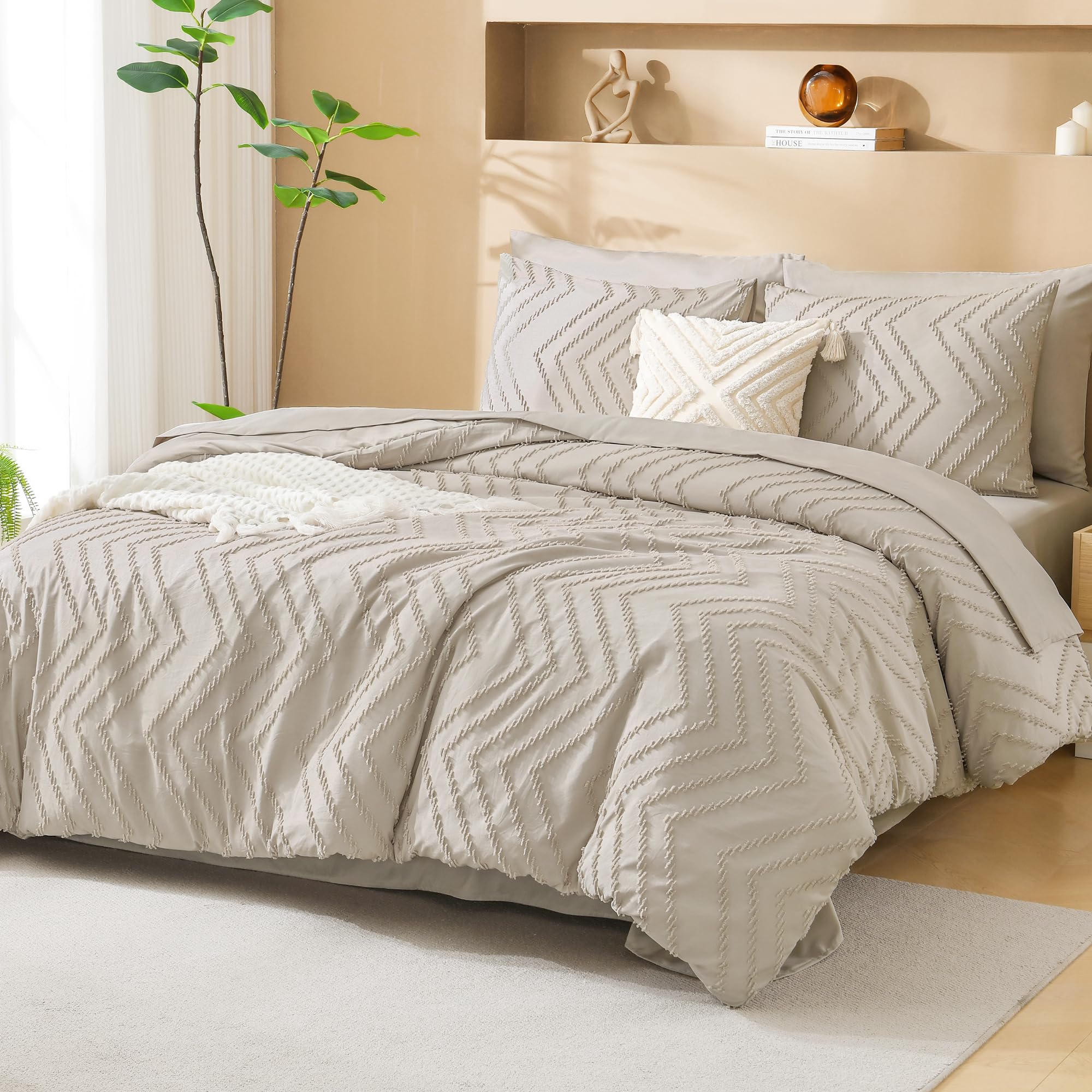 Litanika brushed microfiber surface with soft reverse texture for year-round comfort.