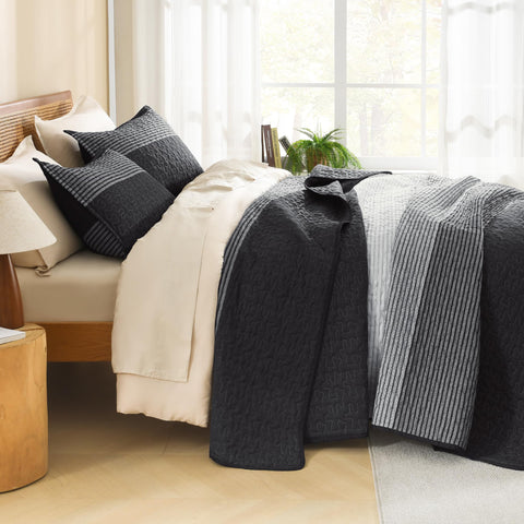 Litanika quilt fabric closeup highlights soft texture and durable stitching.