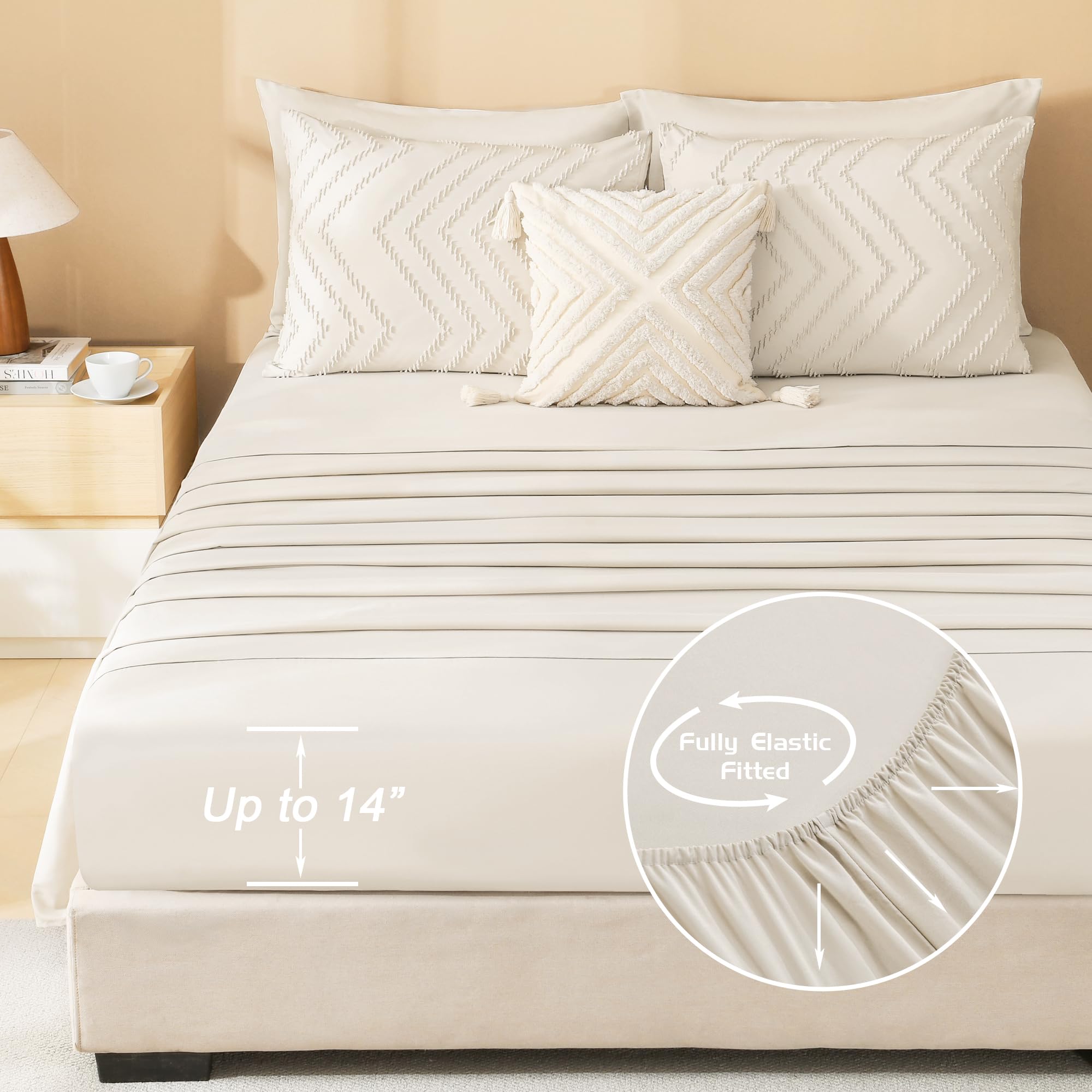 Litanika seven-piece set includes pillowcases and shams for full coverage