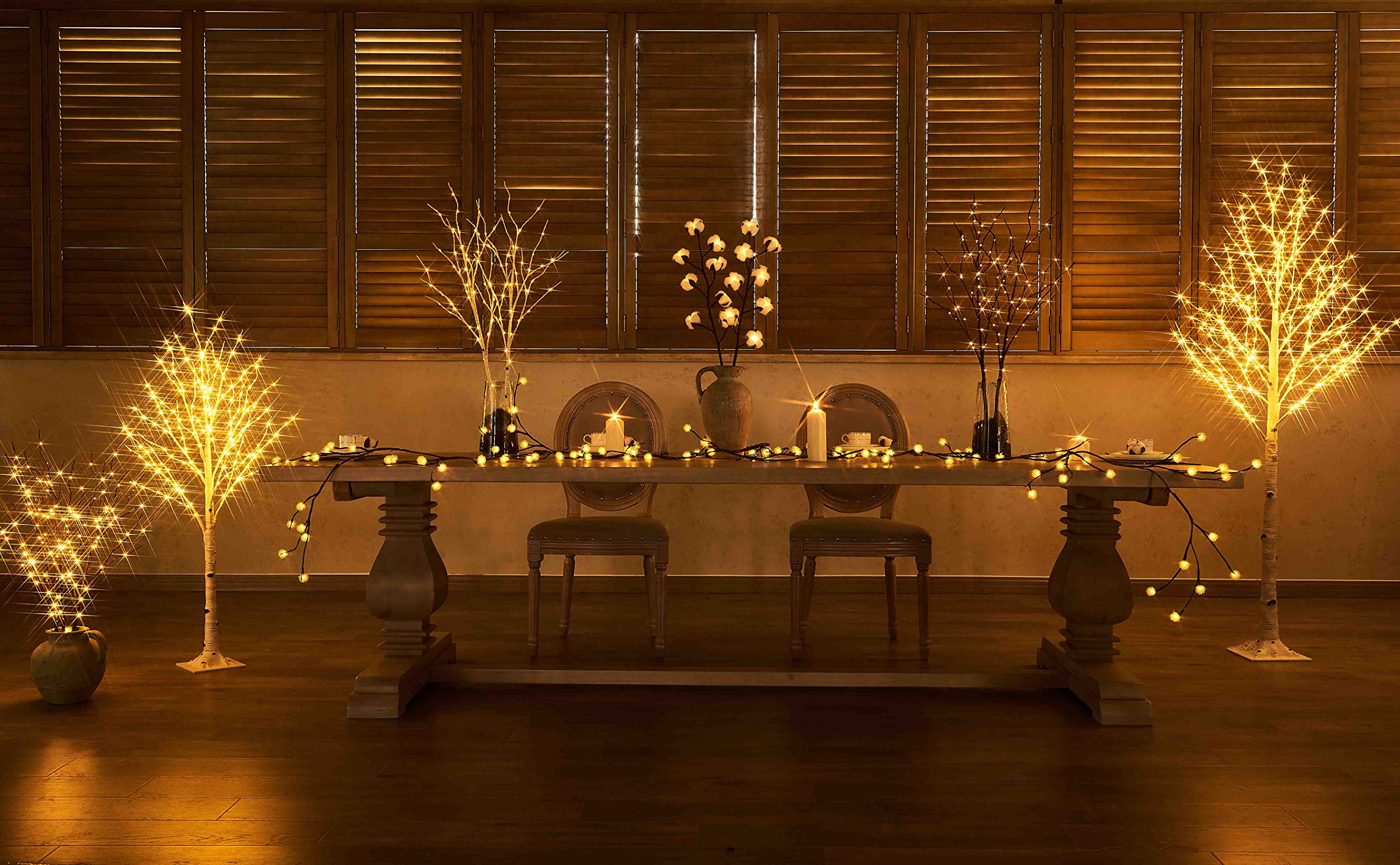 LITBLOOM IP44-rated willow branch suitable for indoor and outdoor seasonal displays