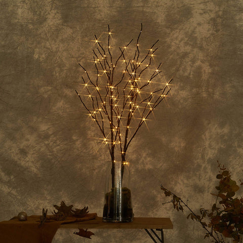 LITBLOOM willow branch with timer, 32in, convenient on/off control for holiday decor