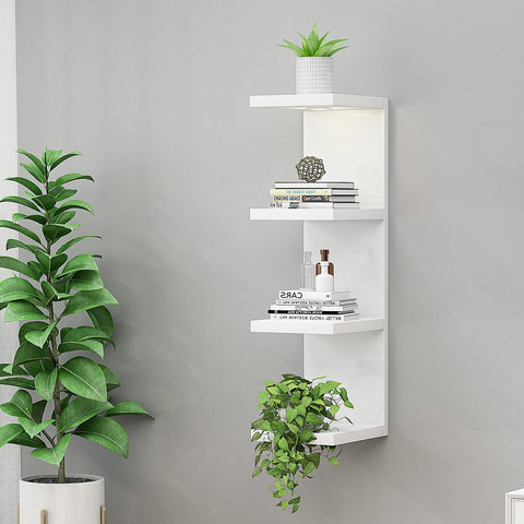 LitaEther floating shelf with LED light adds mood and focus to a collection