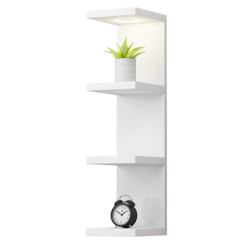 LitaEther matte finish faux wood shelf complements modern decor
