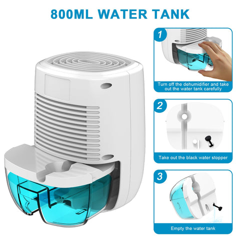 Litever dehumidifier with a four-foot drain hose for continuous drainage