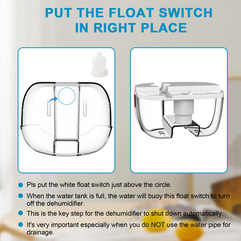 Litever unit with hose clips routing the drain neatly