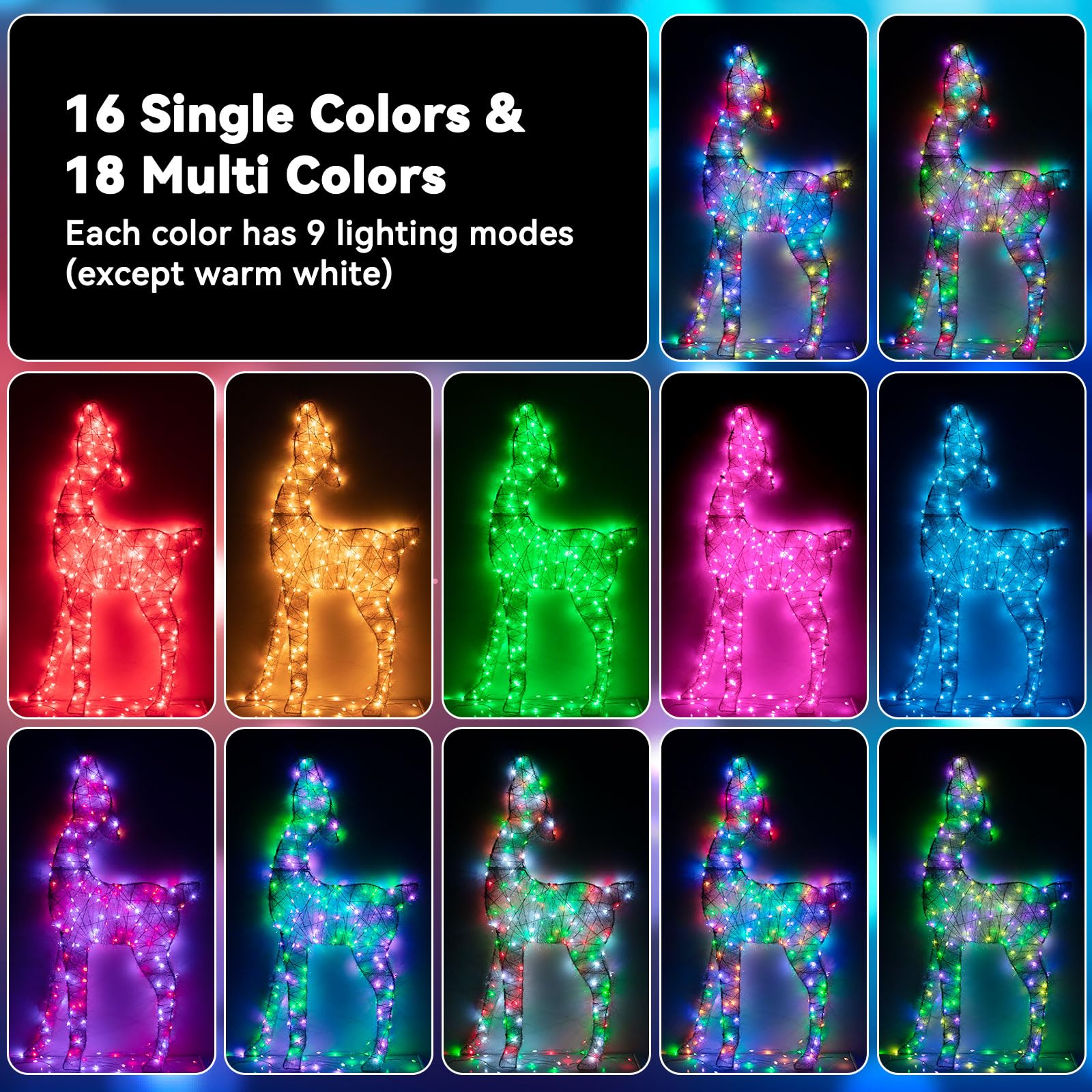 LitHome 200LED 66ft fairy lights create bright coverage for larger spaces.