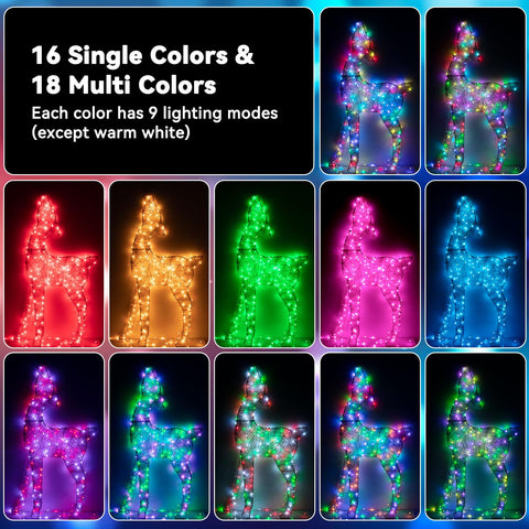 LitHome 200LED 66ft fairy lights create bright coverage for larger spaces.