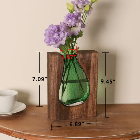 Litivy vase with color pop accents, perfect for vibrant floral arrangements.