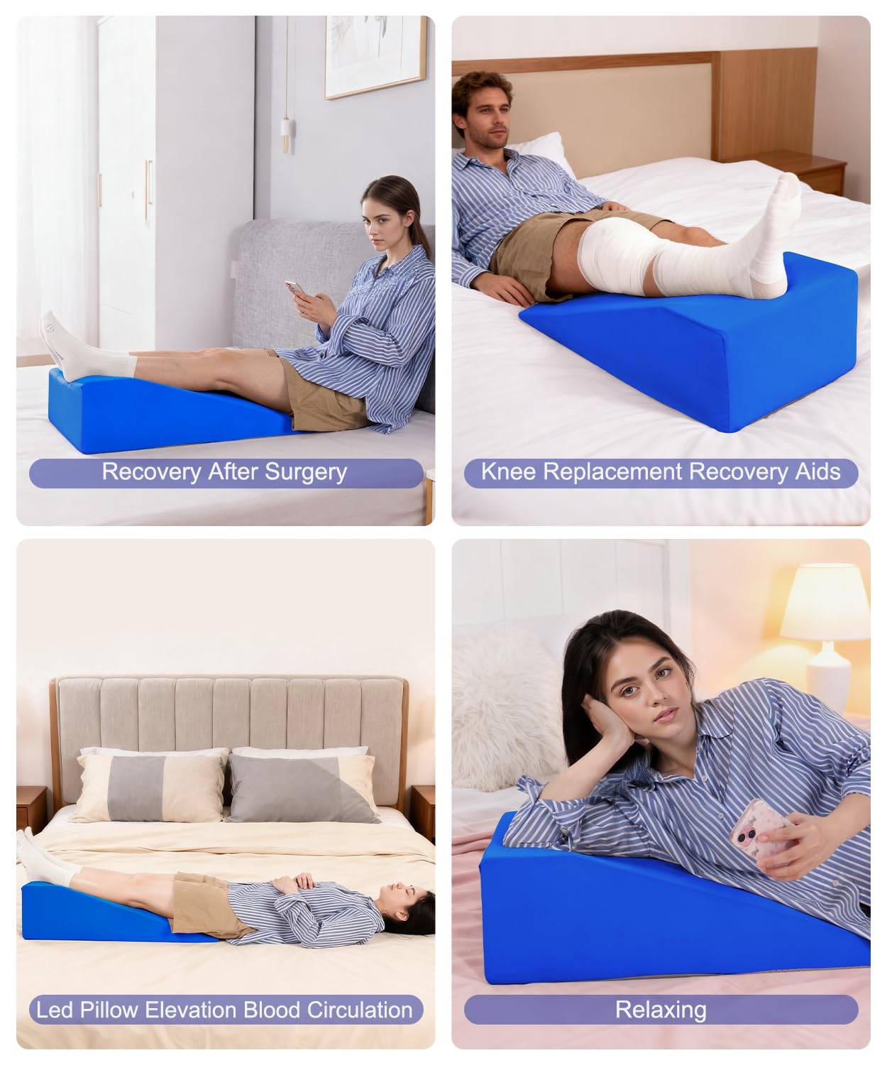 Litluxu knee recovery foam provides soft yet supportive cushioning.