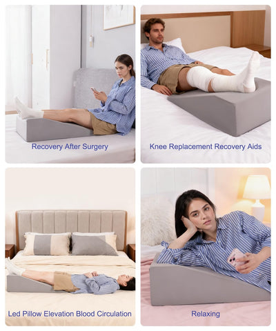 Litluxu knee support pillow with non-slip bottom for safer positioning.