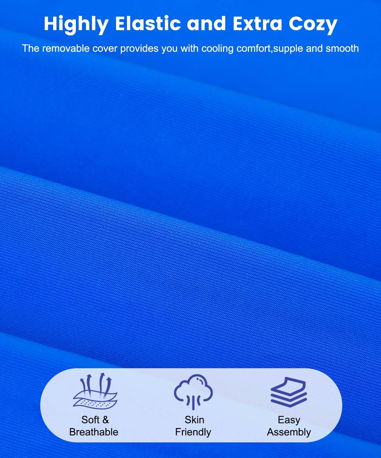 Litluxu removable breathable cover offers cooling comfort during rest.