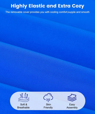 Litluxu removable breathable cover offers cooling comfort during rest.